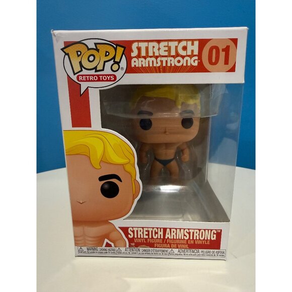 NEW Funko POP! Hasbro Retro Toys Vinyl Figures - STRETCH ARMSTRONG #01 - Picture 1 of 5
